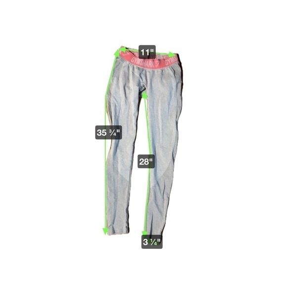 Gymshark XS/S Flex Women’s Leggings Light Gray Pink Supportive Shaping Cross Fit - Picture 4 of 9